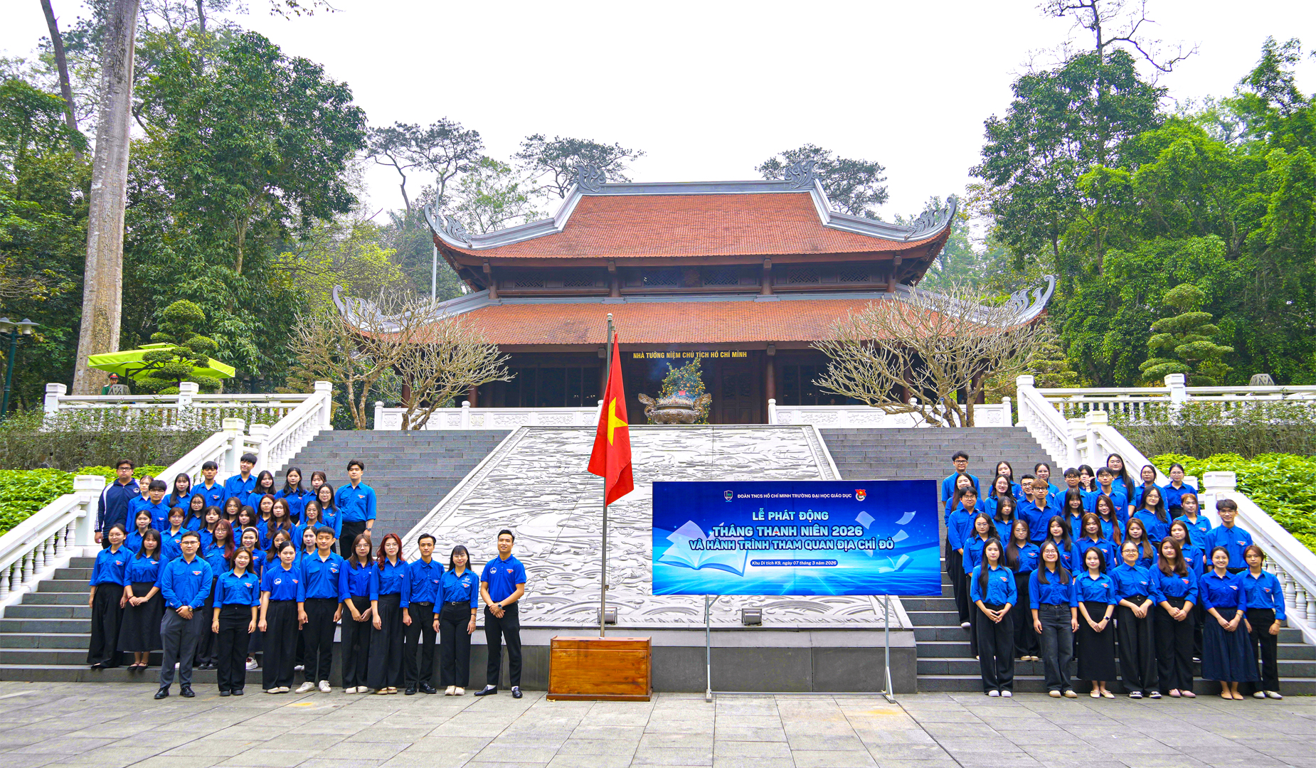 Đoàn Thanh niên Trường Đại học Giáo dục phát động Tháng Thanh niên và hành trình tham quan địa chỉ đỏ tại Khu di tích K9 – Đá Chông 