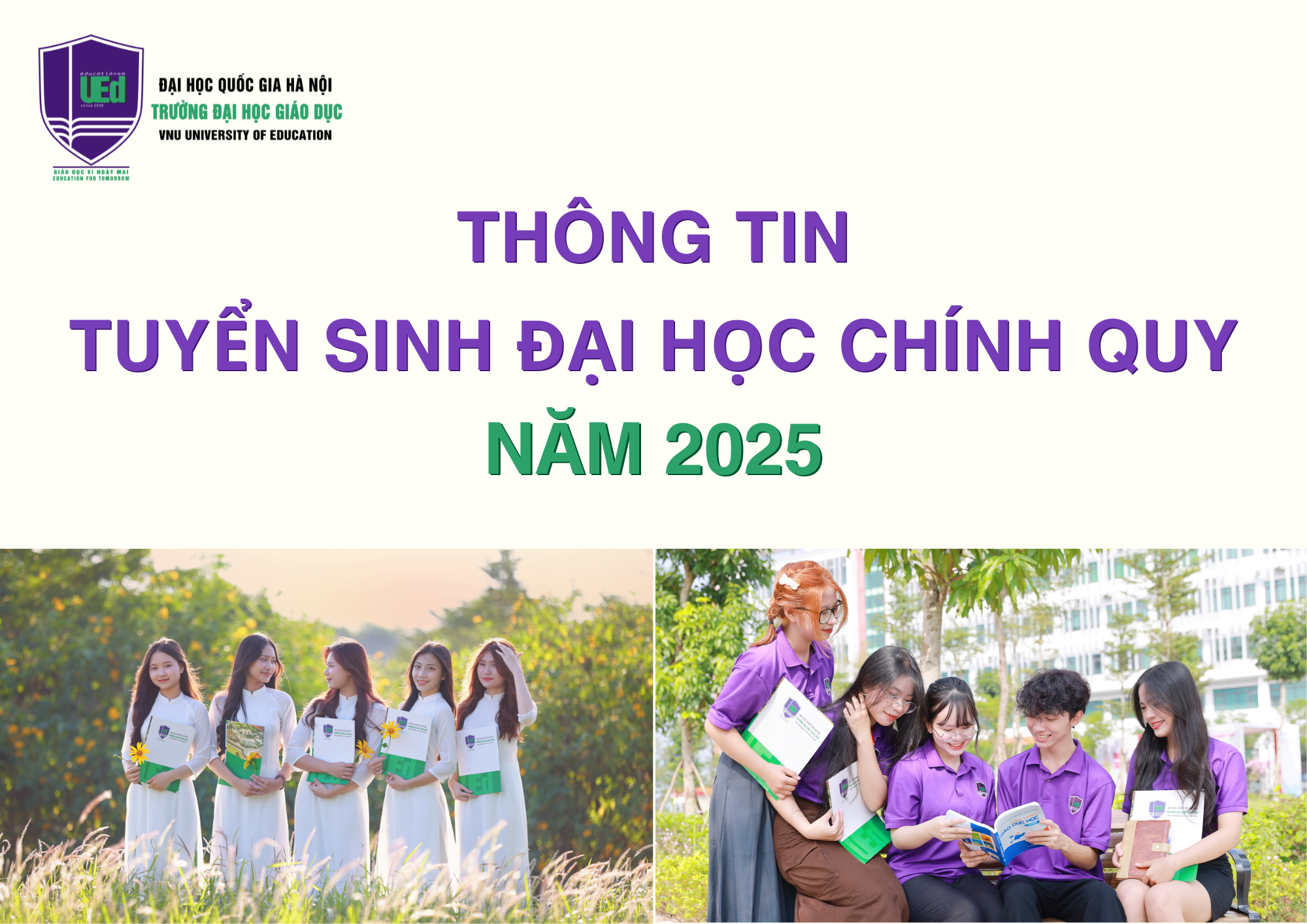 Thông tin (dự kiến) tuyển sinh Đại học chính quy năm 2025 Trường Đại học Giáo dục