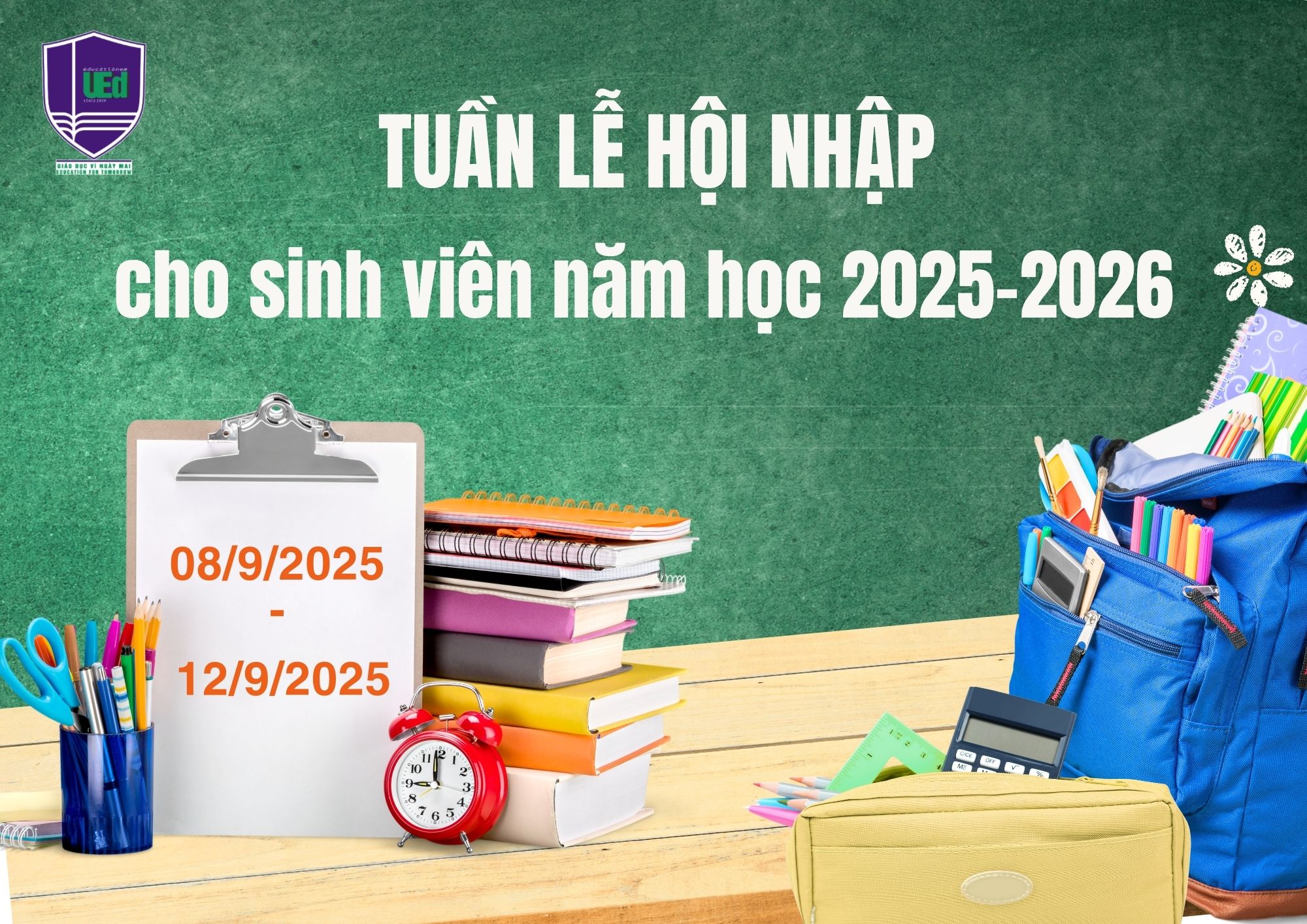 Thông báo tổ chức Tuần lễ hội nhập và Khám sức khỏe cho Tân sinh viên ĐHCQ khóa QH-2025-S năm học 2025-2026