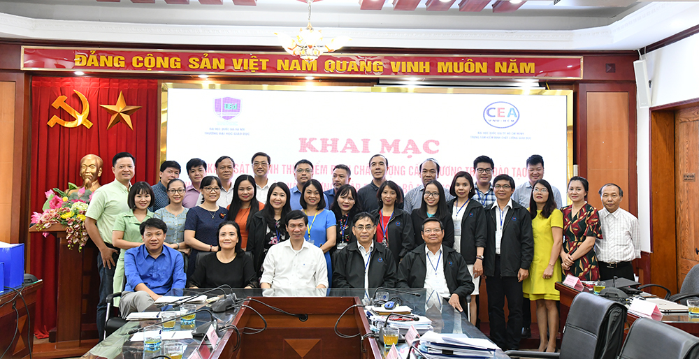 Khai mạc đợt khảo sát chính thức phục vụ đánh giá ngoài 03 chương trình đào tạo tại Trường Đại học Giáo dục – ĐHQGHN theot iêu chuẩn của Bộ GD&ĐT